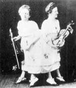 Click For Enlargement: Rosa and Josepha Blaûek - The violin duo