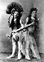 Click For Enlargement: Rosa and Josepha Blaûek in Vaudeville mode