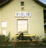 Click For Enlargement: The railway station at Violin